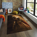 Knight Rug Middle Ages Rug Art Rug Abstract rug Non-Slip Washable