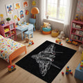 Fighter Jet Rug Pilot Rug Plane Rug Art Rug Abstract rug Non-Slip