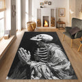 Skull Rug Gothic Rug Art Rug Abstract rug Non-Slip Washable Art