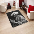 Skull Rug Gothic Rug Art Rug Abstract rug Non-Slip Washable Art