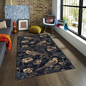 Gothic Rug Floral Rug Art Rug Abstract rug Non-Slip Washable Art