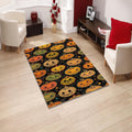 Pumpkin Rug Xmas Rug Modern Abstract rug Non-Slip Washable