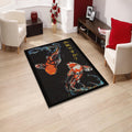 Koi Fish Rug Ying Yang Rug Japanese Hokusai Rug Modern Abstract