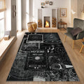 Galaxy Rug Xmas Gift Modern Abstract rug Non-Slip Washable