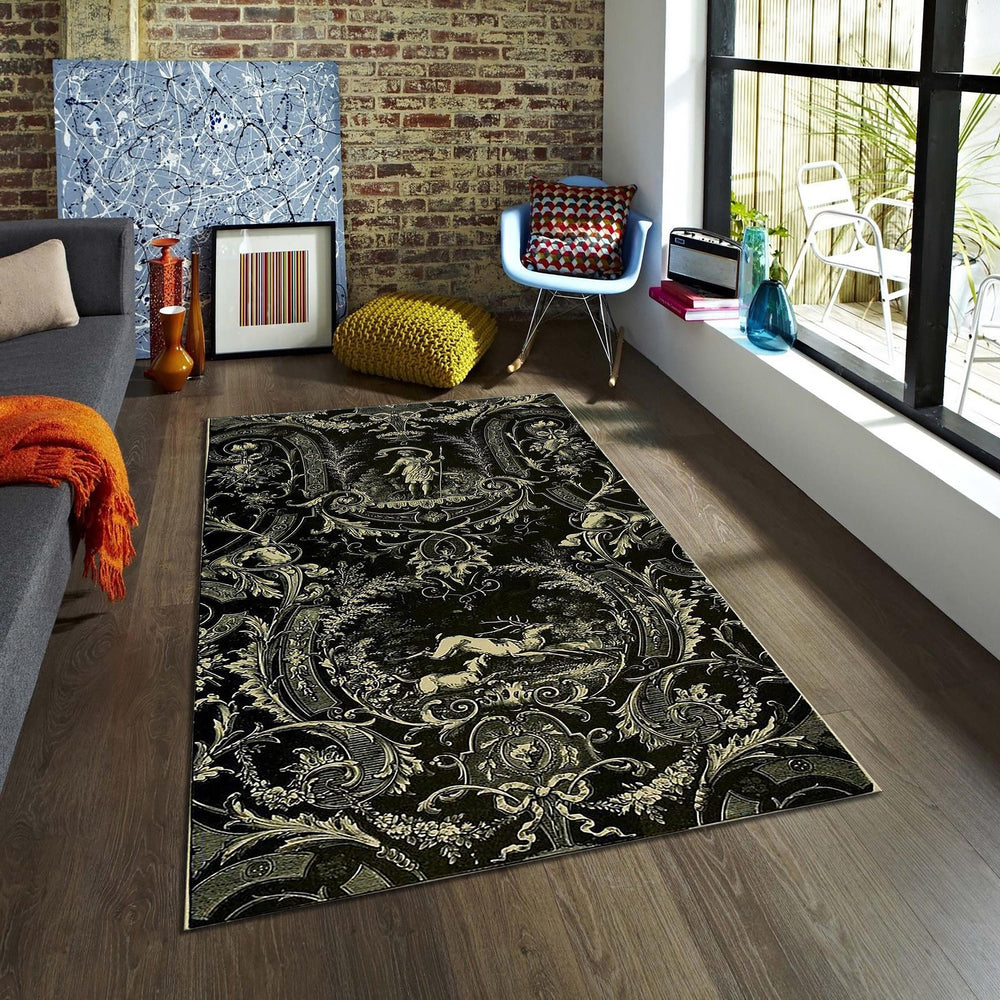 Rococo Style Rug, Historical pattern