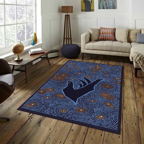 illustration Rug Cosmic Rug Spiritual Rug Modern Abstract rug