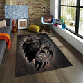 Owl Pattern Rug Gothic Rug Rococo Style Rug Abstract rug Non-Slip
