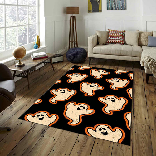 Ghost Rug Xmas Rug Modern Abstract rug Non-Slip Washable Painting