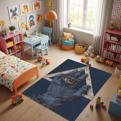 Illuminati Rug Eye Rug Abstract rug Rothko Style Non-Slip