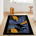 Modern abstract floral art rug, Non-Slip Washable Rug