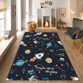 Space Rug Planet Rug Kids Play Rug Nursery Decor Playground