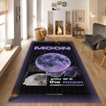 Moon Rug Galaxy Rug Xmas Gift Modern Abstract rug Non-Slip