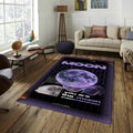 Moon Rug Galaxy Rug Xmas Gift Modern Abstract rug Non-Slip