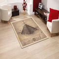 Pyramid Rug Egyptian Rug Non-Slip Washable Rug Rectangle Rug 8x10