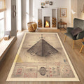 Pyramid Rug Egyptian Rug Non-Slip Washable Rug Rectangle Rug 8x10