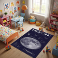 Moon Rug Galaxy Rug Xmas Gift Modern Abstract rug Non-Slip