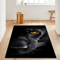 Black panther Rug Black Rug Art Rug Abstract rug Non-Slip