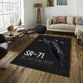 Fighter Jets Rugs, sr71 blackbird Aircraft Rug, Military Aviation
