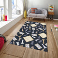 Chess Rug, Queens Gambit Rug, Modern Rug, Area Rug, 6x8 Rug