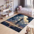 Spaceship Rug, Rocket Rug, Nasa, Modern Rug, Area Rug, 6x8