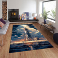 Spaceship Rug, Rocket Rug, Nasa, Modern Rug, Area Rug, 6x8