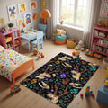 Goat Rug Art Rug Abstract rug Non-Slip Washable Art Rug Modern