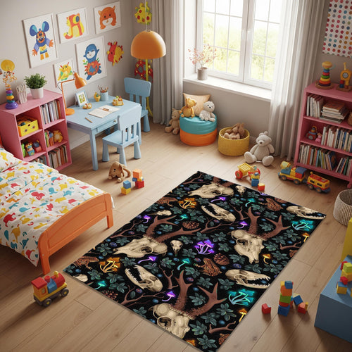 Goat Rug Art Rug Abstract rug Non-Slip Washable Art Rug Modern