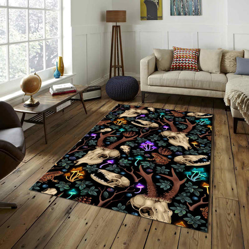 Goat Rug Art Rug Abstract rug Non-Slip Washable Art Rug Modern