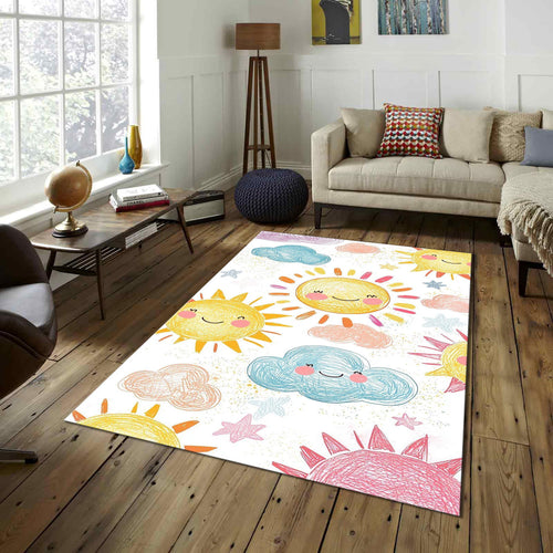 Cute Drawing Rug, Kids Play Rug