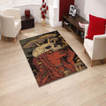 Skull Rug Art Rug Gothic rug Nonslip Rug Modern Rug 8x10 Rug Area