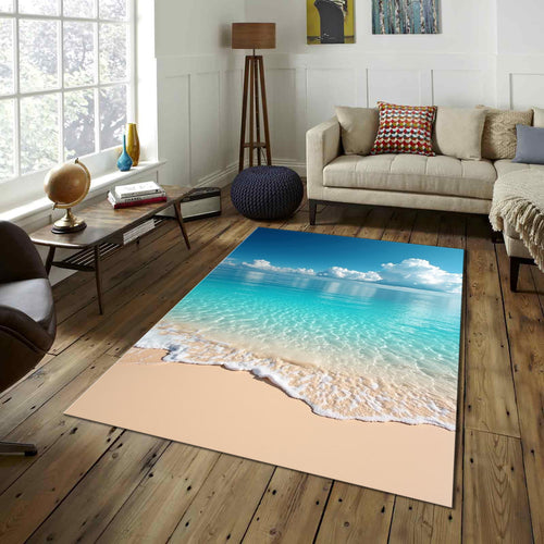 Ocean Rug Beach Rug Paradise Rug Art Rug Nature Rug Nonslip Rug