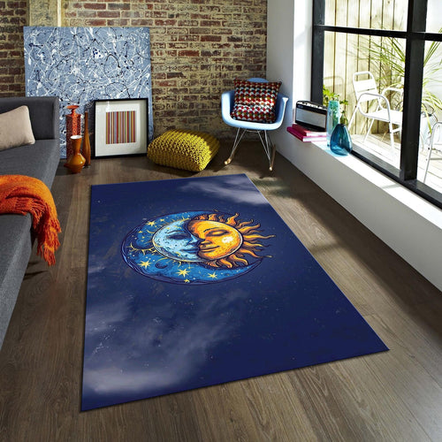 Sun Rug Moon Rug Kids Play Rug Nursery Decor Playground Carpet