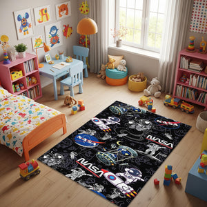 Space Rug Nasa Rug Planet Rug Kids Play Rug Nursery Decor