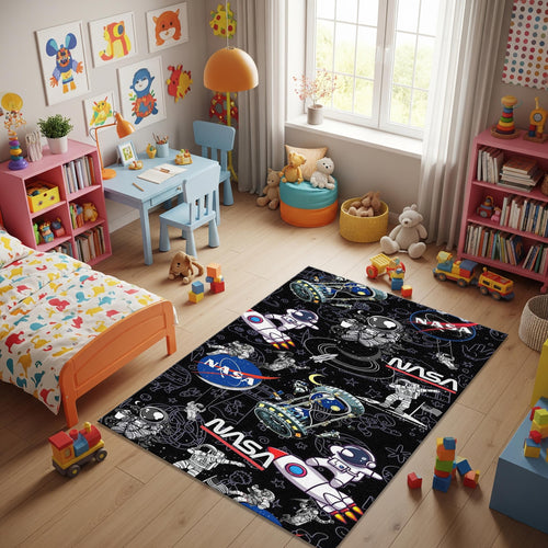 Space Rug Nasa Rug Planet Rug Kids Play Rug Nursery Decor