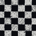 Black and White Checkered Rug, Berber Rug