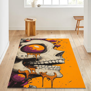 Skull Rug Art Rug Gothic rug Nonslip Rug Modern Rug 8x10 Rug Area