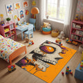 Skull Rug Art Rug Gothic rug Nonslip Rug Modern Rug 8x10 Rug Area