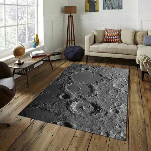 Moon Rug Galaxy Rug Xmas Gift Modern Abstract rug Non-Slip