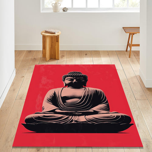 Buddha Rug Meditation Rug Ethereal Rug Non-Slip Washable Rug