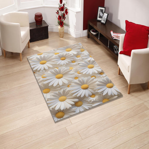Daisy Rug Nonslip Rug Modern Rug 8x10 Rug Area Rug Macabre Rug