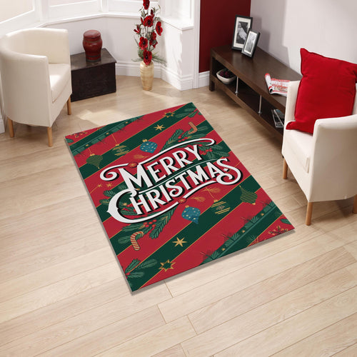 Merry Christmas Rug, Christmas Rug