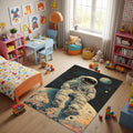Astronaut Rug Space Rug Nasa Rug Planet Rug Kids Play Rug Nursery