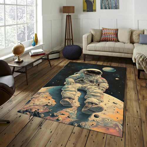 Astronaut Rug Space Rug Nasa Rug Planet Rug Kids Play Rug Nursery