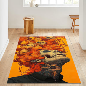 Skull Rug Art Rug Gothic rug Nonslip Rug Modern Rug 8x10 Rug Area