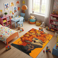 Skull Rug Art Rug Gothic rug Nonslip Rug Modern Rug 8x10 Rug Area