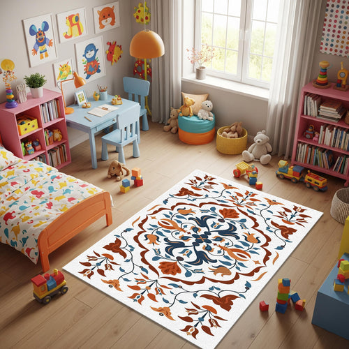 Oushak Turkish Kilim Rug, Hatai style