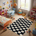 Daisy Rug Nonslip Rug Modern Rug 8x10 Rug Area Rug Macabre Rug