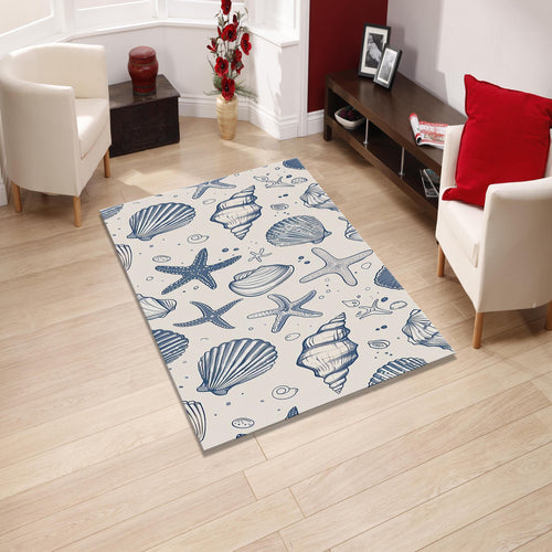 Seashell Rug Kids Play Rug Nursery Decor Playground Carpet Kids