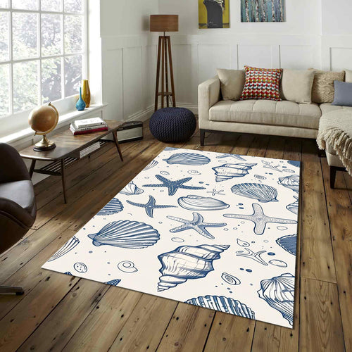 Seashell Rug Kids Play Rug Nursery Decor Playground Carpet Kids