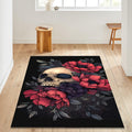 Skull Rug Art Rug Gothic rug Nonslip Rug Modern Rug 8x10 Rug Area